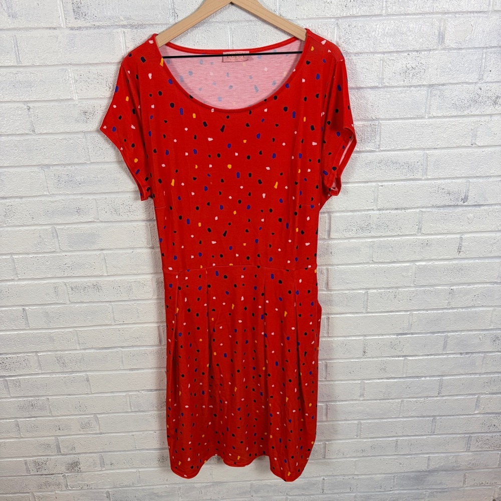 Popsy Dress Lot Womens UK 22 US 18 Pockets Novelty Print Stretch Whimsical - Picture 14 of 16